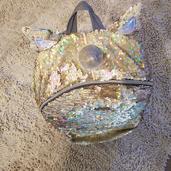 Justice Girls Flip Sequin Unicorn Backpack - Picture 8 of 8